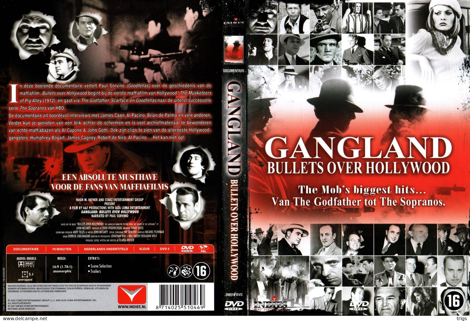 DVD - Gangland: Bullets Over Hollywood - Dokumentarfilme