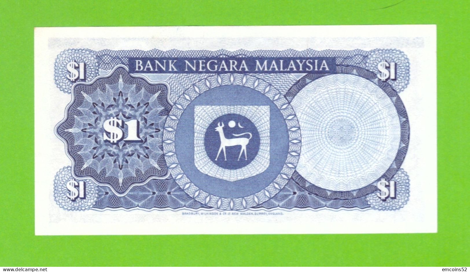 MALAYSIA 1 RINGGIT 1972 P-7 UNC - Maleisië