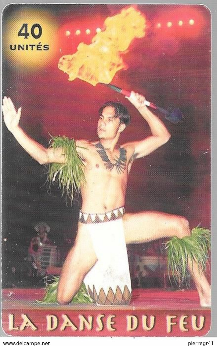 CARTE-PUCE-POLYNESIE-40U-PF137-GEMA-07/03-DANSE DU FEU-UTILISE-TBE/RARE - Polynésie Française