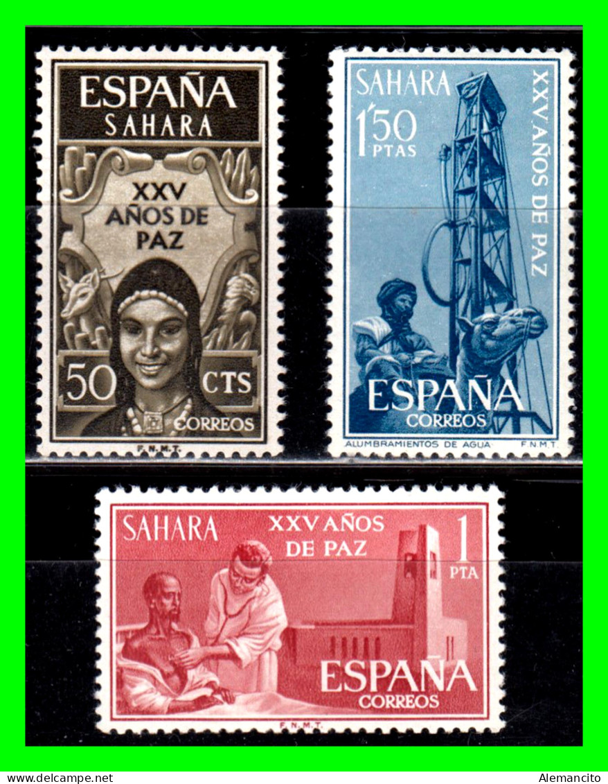 ESPAÑA COLONIAS ESPAÑOLAS ( SAHARA ESPAÑOL AFRICA ) SERIE DE SELLOS AÑO 1965 - XXV AÑOS DE PAZ - NUEVOS - Sahara Español