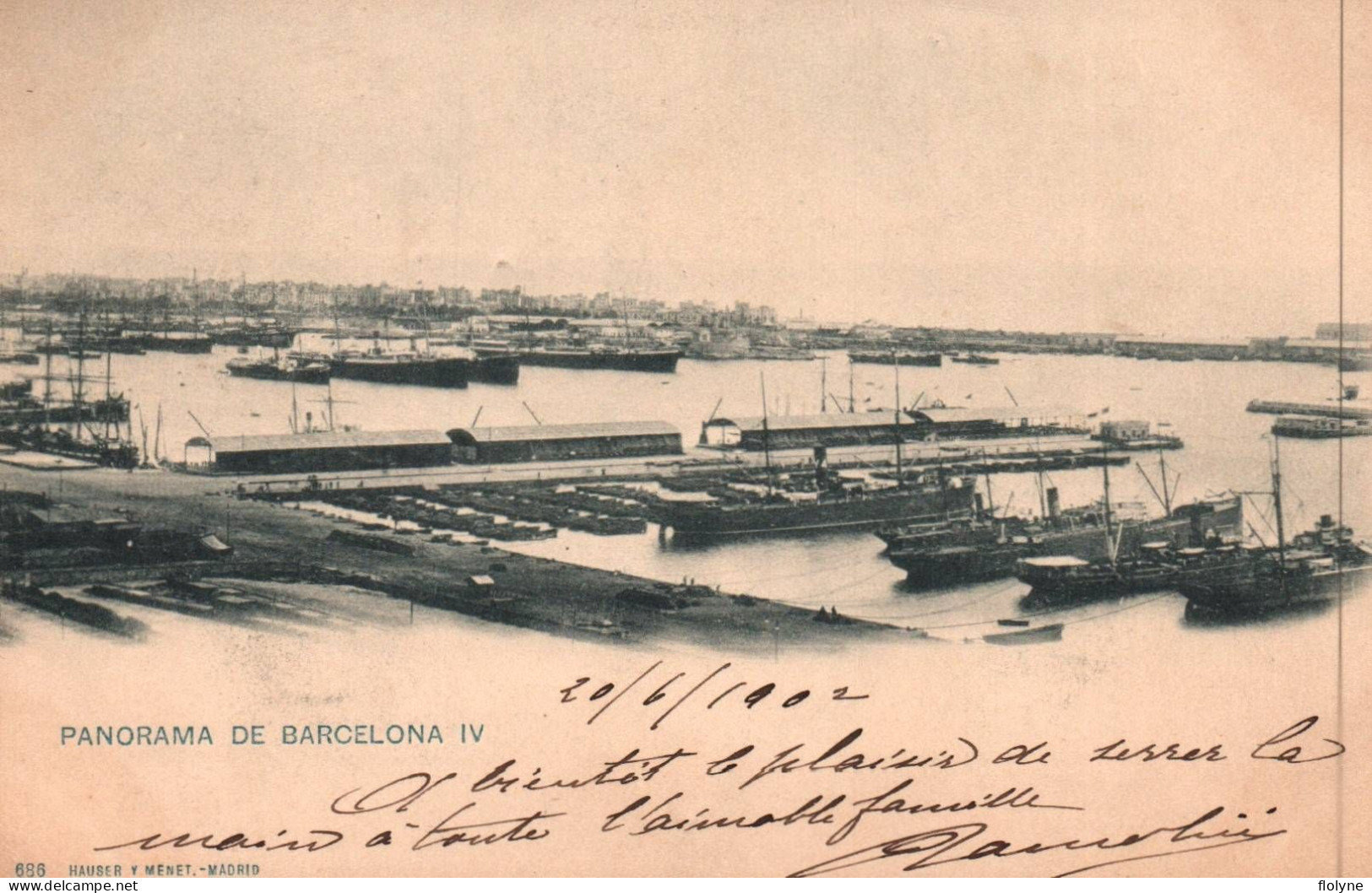 Barcelona - Barcelone - Panorama De La Ville - 1902 - Espagne España - Barcelona