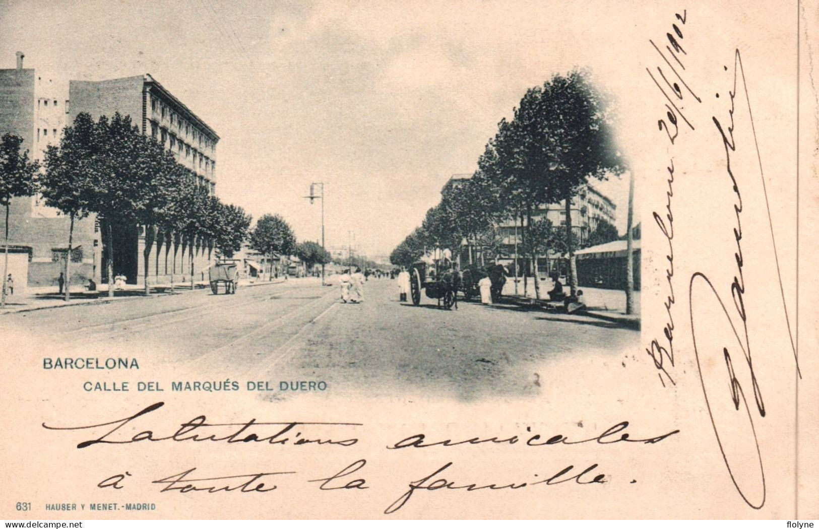 Barcelona - Barcelone - Calle Del Marquès Del Duero - 1902 - Espagne España - Barcelona