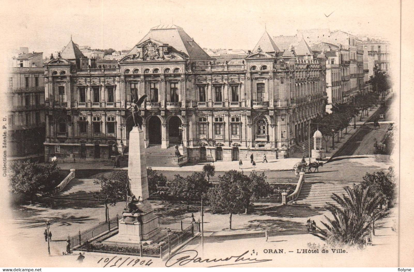 Oran - Place Et L'hôtel De Ville - Algerie Algeria - Oran