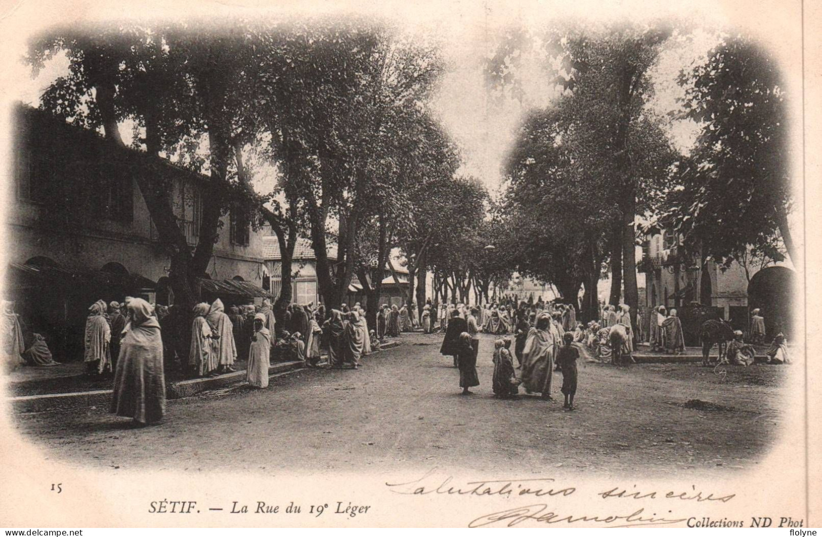 Sétif - La Rue Du 19ème Léger - Algerie Algeria - Setif