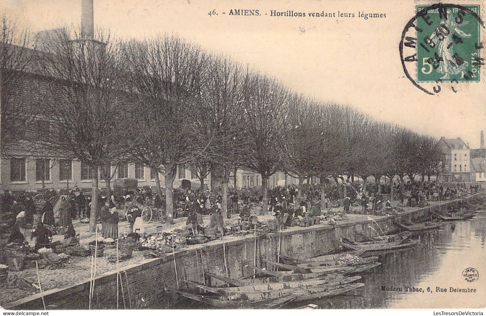 FRANCE - 80 - AMIENS - Hortillons Vendant Leurs Légumes - Carte Postale Ancienne - Amiens