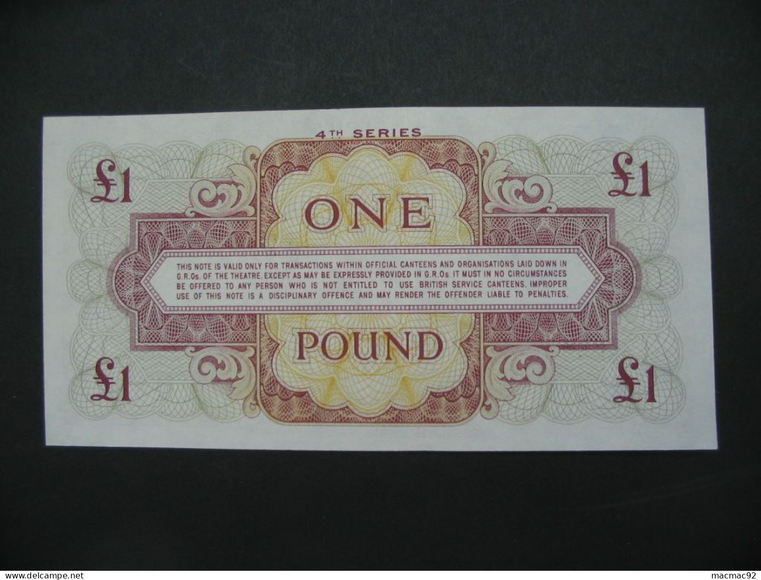 1 One Pound  British Armed  Forces  **** EN  ACHAT IMMEDIAT  **** - Altri & Non Classificati