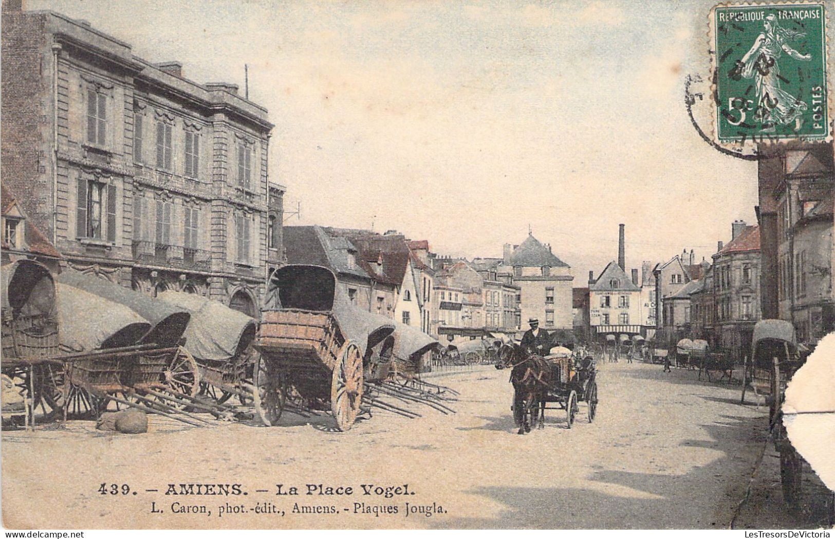 FRANCE - 80 - AMIENS - La Place Vogel - L Caron - Carte Postale Ancienne - Amiens