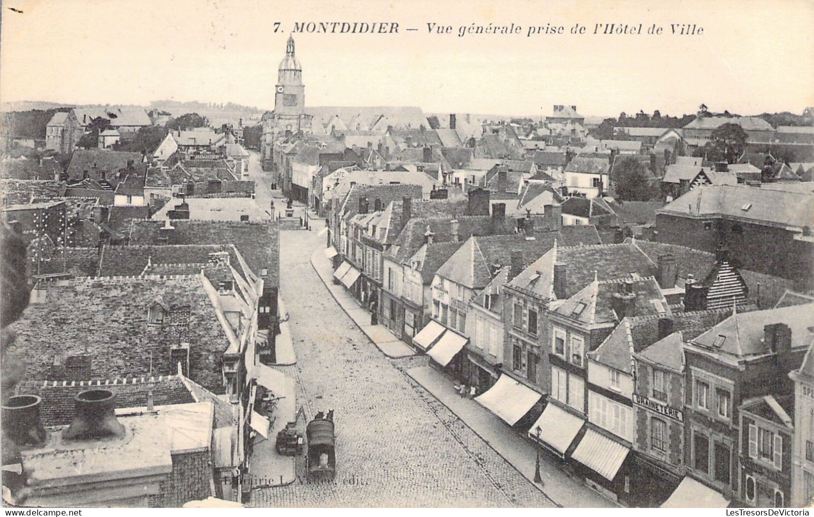 FRANCE - 80 - MONTDIDIER - Vue Générale Prise De L'Hôtel De Ville - Carte Postale Ancienne - Montdidier