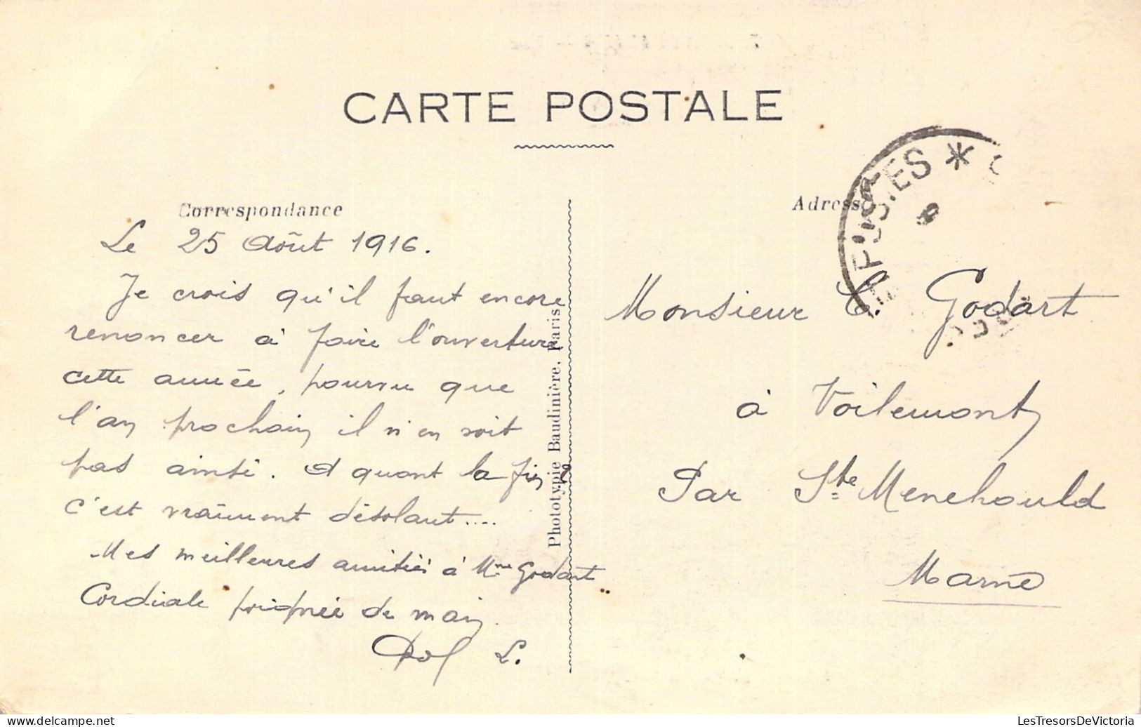 FRANCE - 80 - MONTDIDIER - Vue Générale Prise De L'Hôtel De Ville - Carte Postale Ancienne - Montdidier