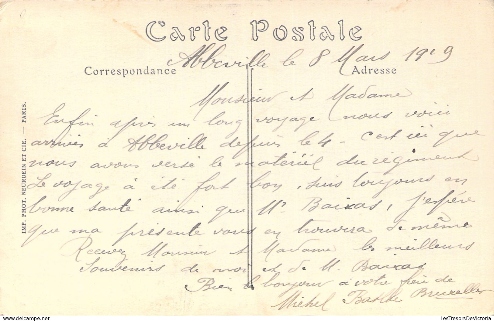 FRANCE - 80 - Abbeville - La Caserne Courbet - Militaria - Carte Postale Ancienne - Abbeville