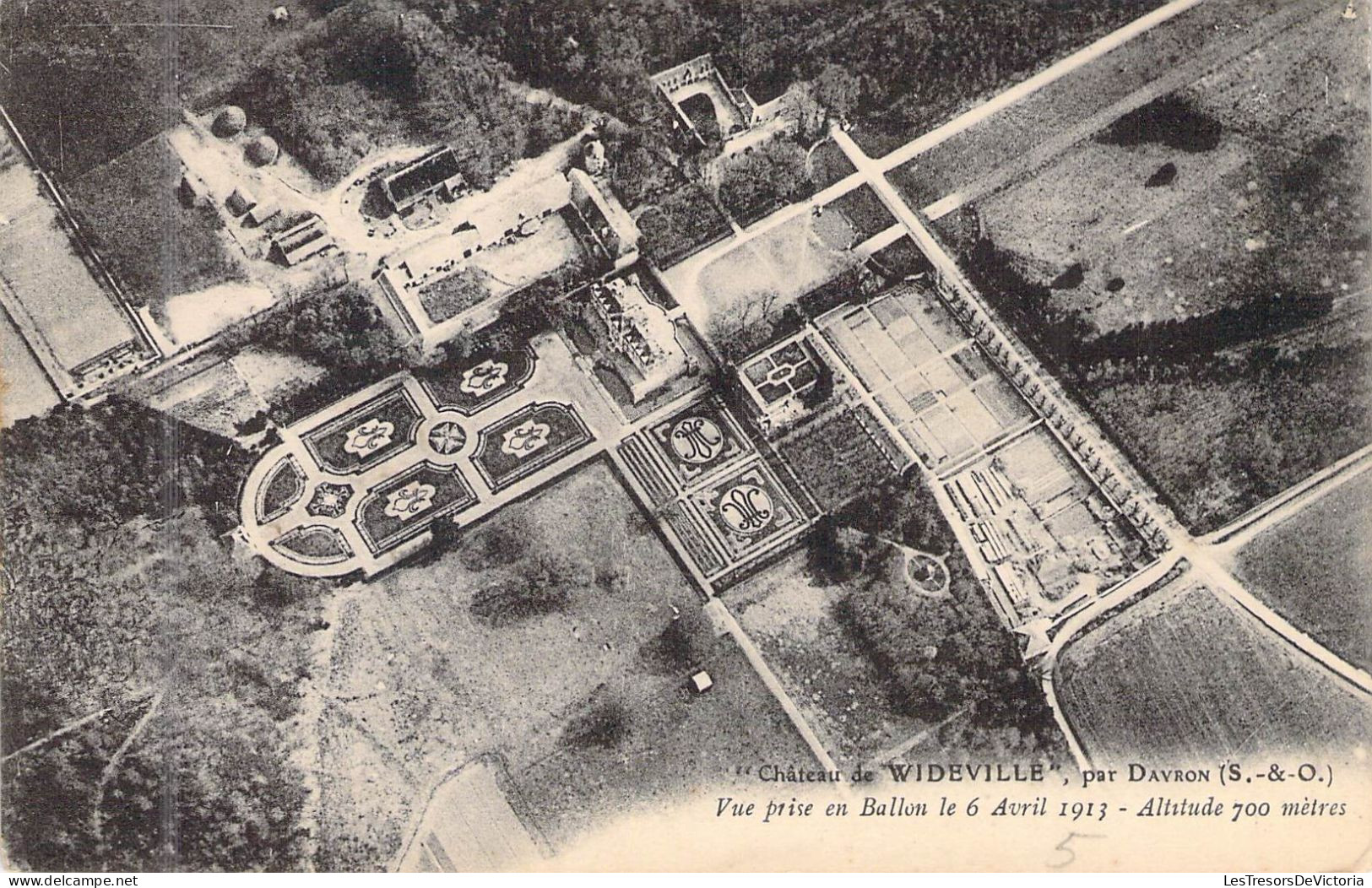 FRANCE - WIDEVILLE - Château - Vue Prise En Ballon Le 6 Avril 1913 - Carte Postale Ancienne - Otros & Sin Clasificación
