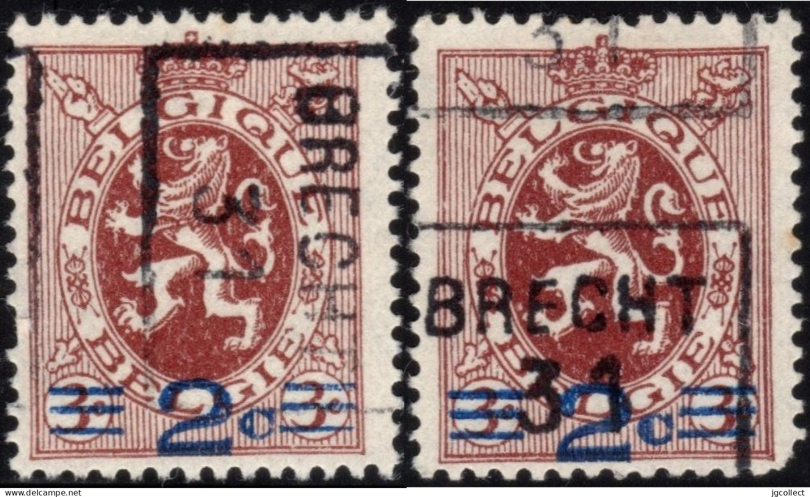 Preo's (315) "BRECHT 31" OCVB 6023 B+C - Rolstempels 1930-..