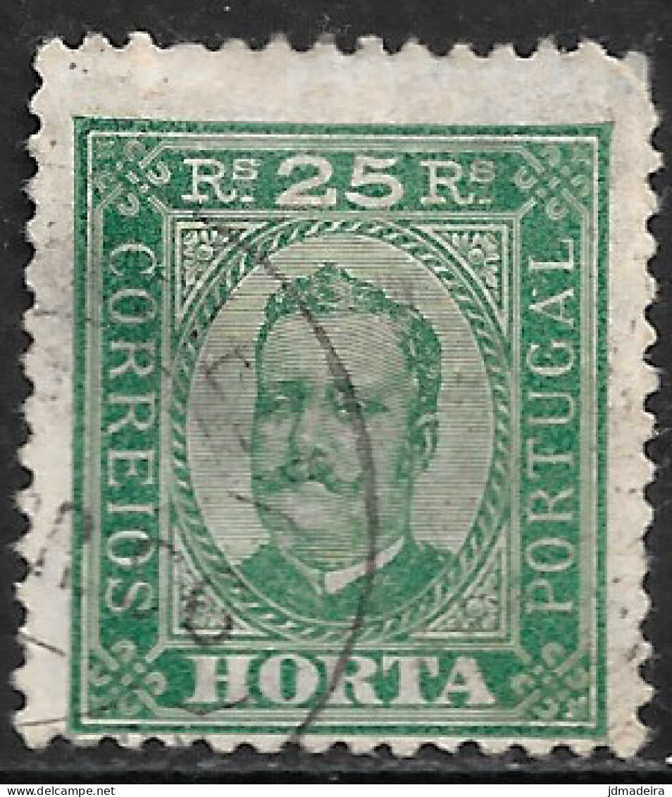 Ponta Delgada – 1892 King Carlos 25 Réis Used Stamp - Ponta Delgada