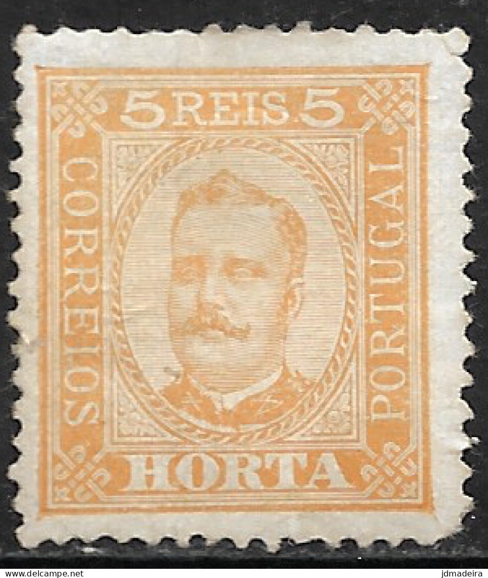 Ponta Delgada – 1892 King Carlos 5 Réis Mint Stamp - Ponta Delgada