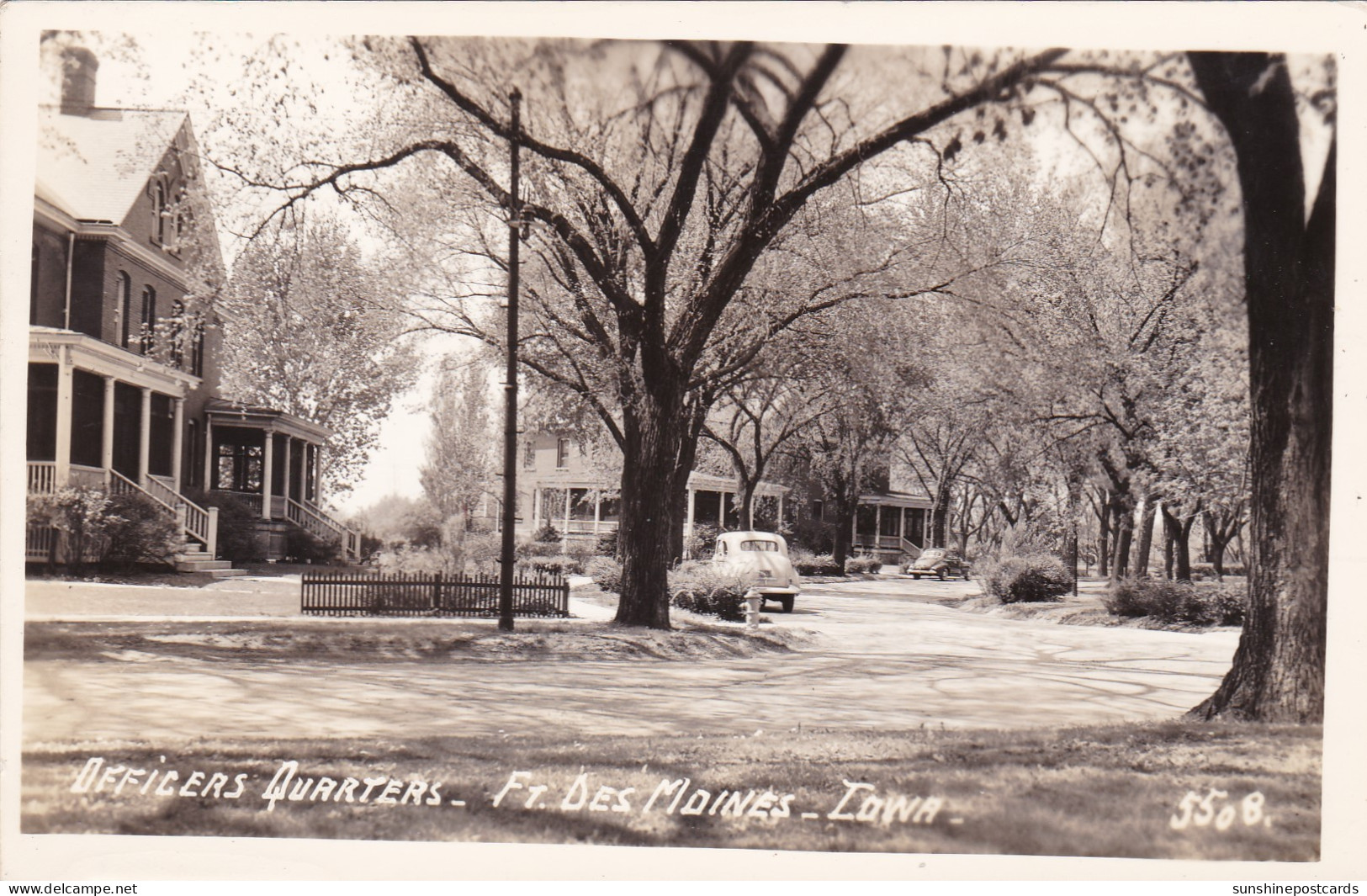 Iowa Fort Des Moines Officers Quarters Real Photo - Des Moines