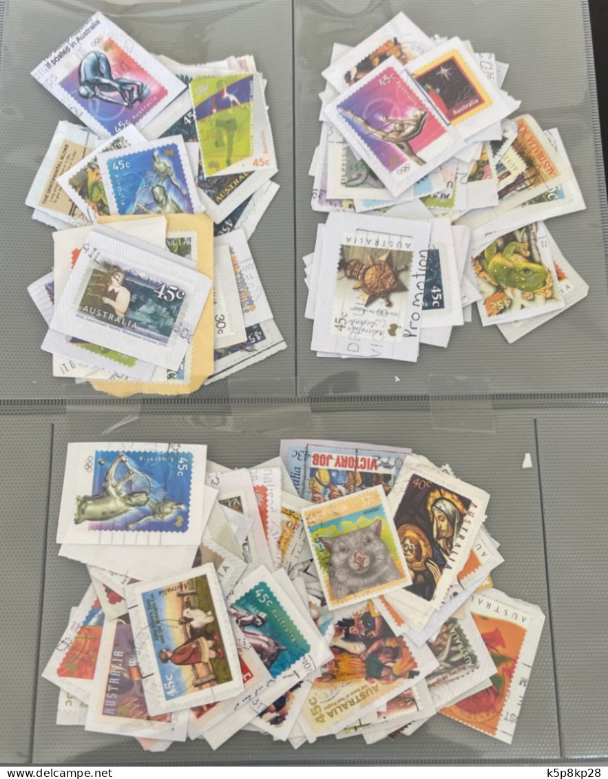 5 Sets Of 150 Used Loose Australian Stamps, $20 Each - Oblitérés