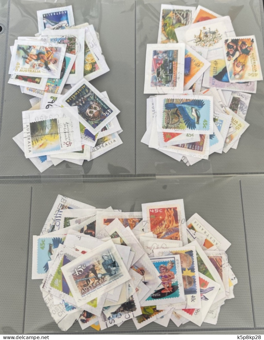 5 Sets Of 150 Used Loose Australian Stamps, $20 Each - Oblitérés