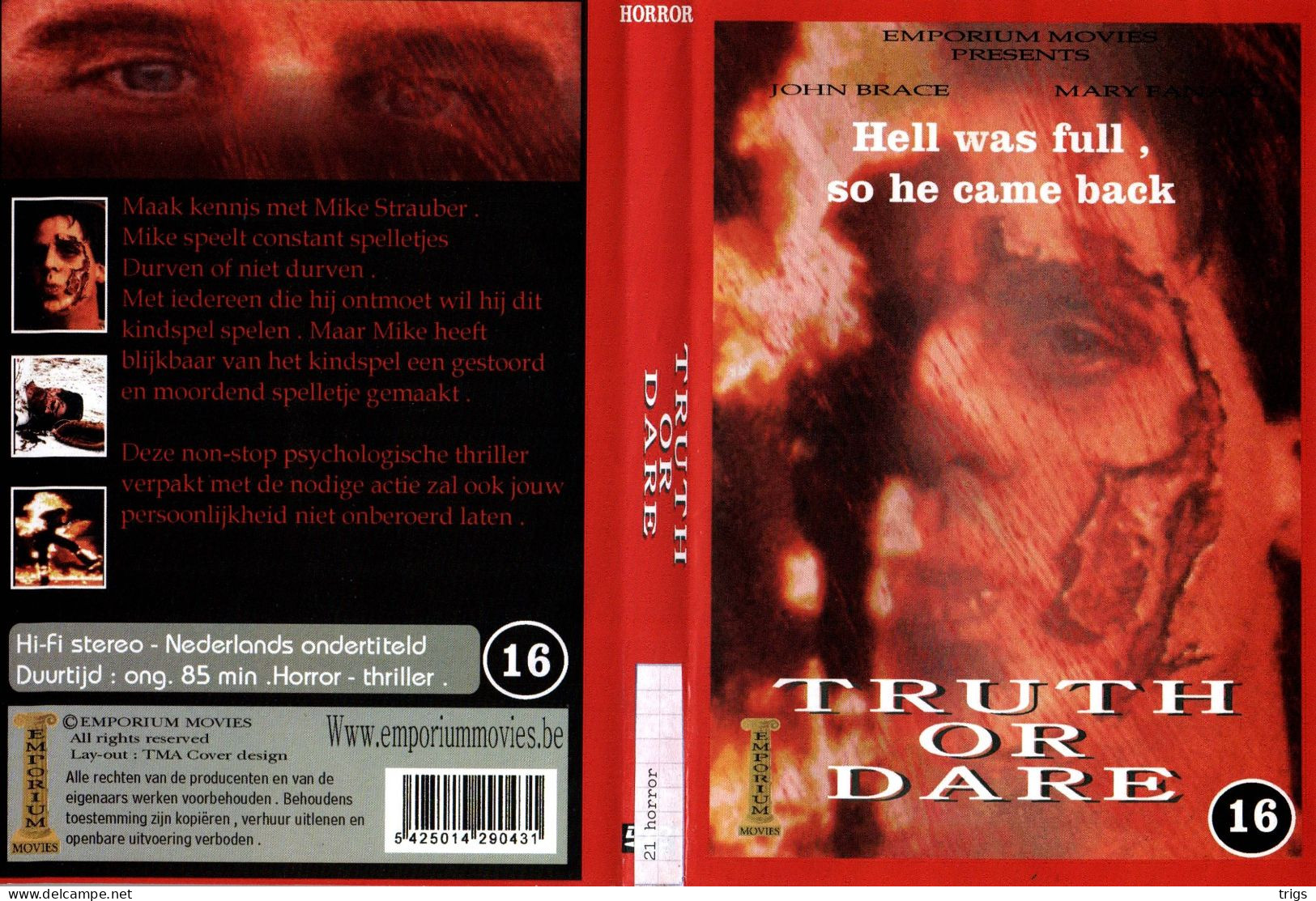 DVD - Truth Or Dare - Horror