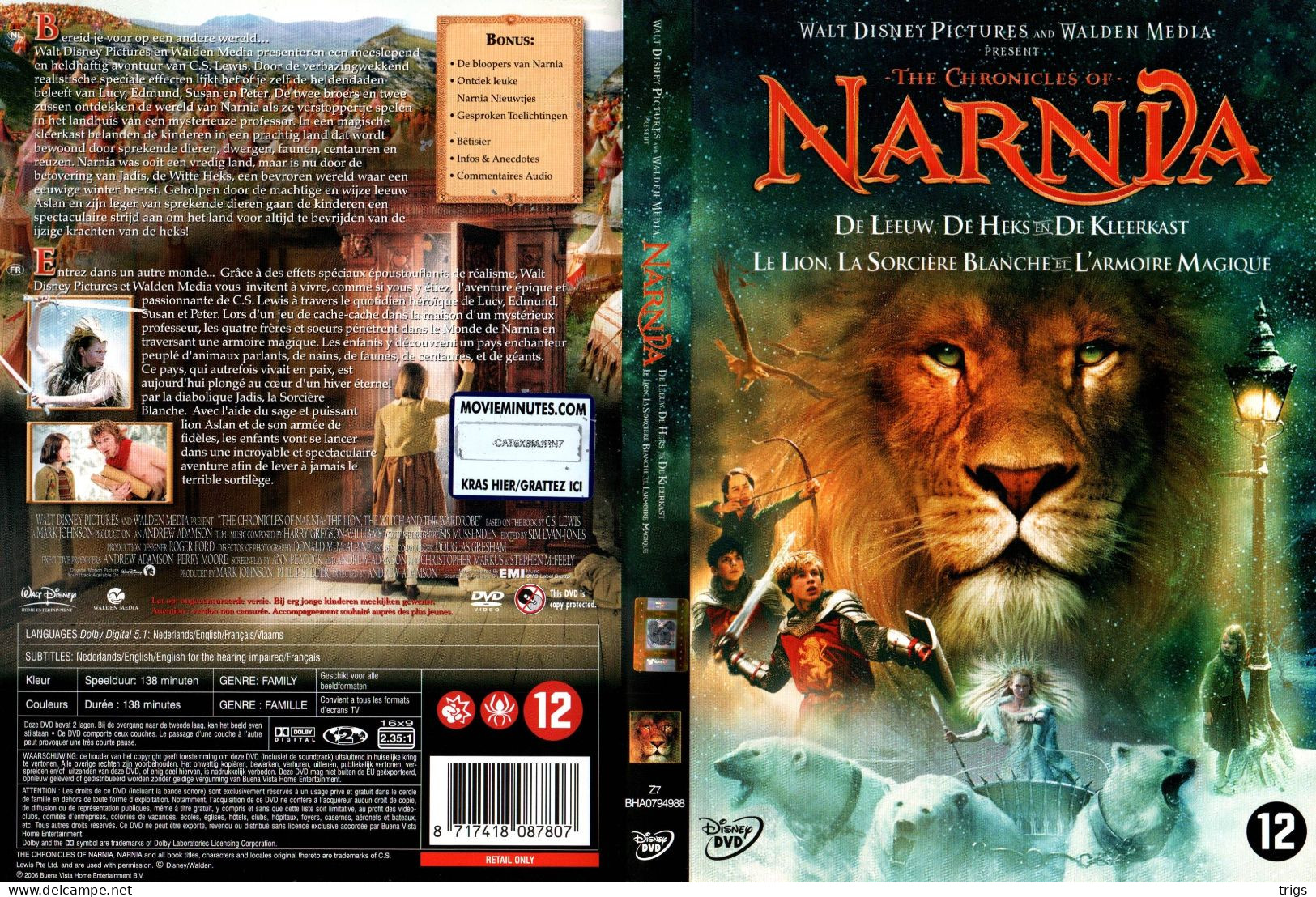 DVD - The Chronicles Of Narnia - Fantasy