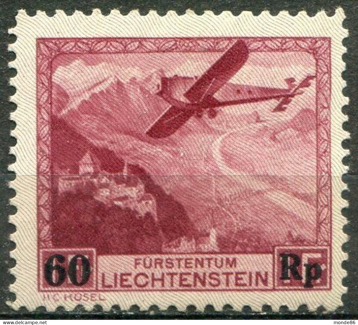 LIECHTENSTEIN - Y&T PA N° 14 * - Air Post