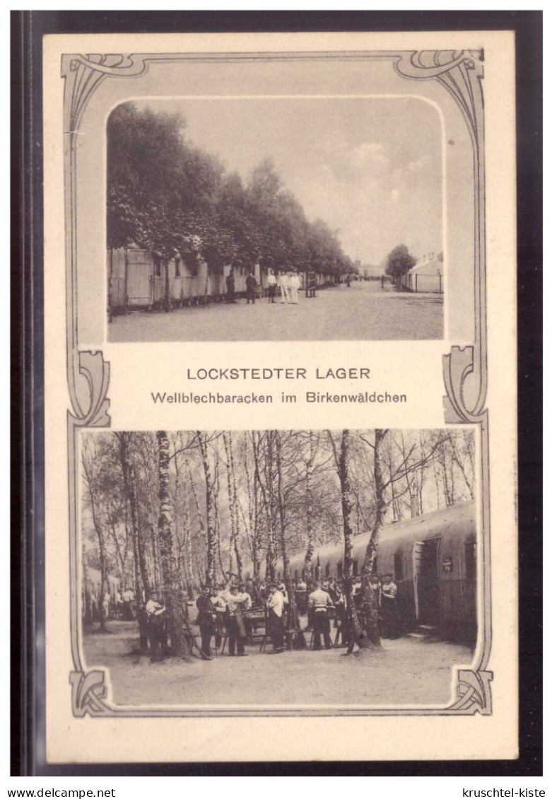 DT-Reich (021673) Propaganda Lokstedter Lager, Wellblechbaracken Im Birkenwäldchen, Gelaufen 10.9.1918 - Lokstedt