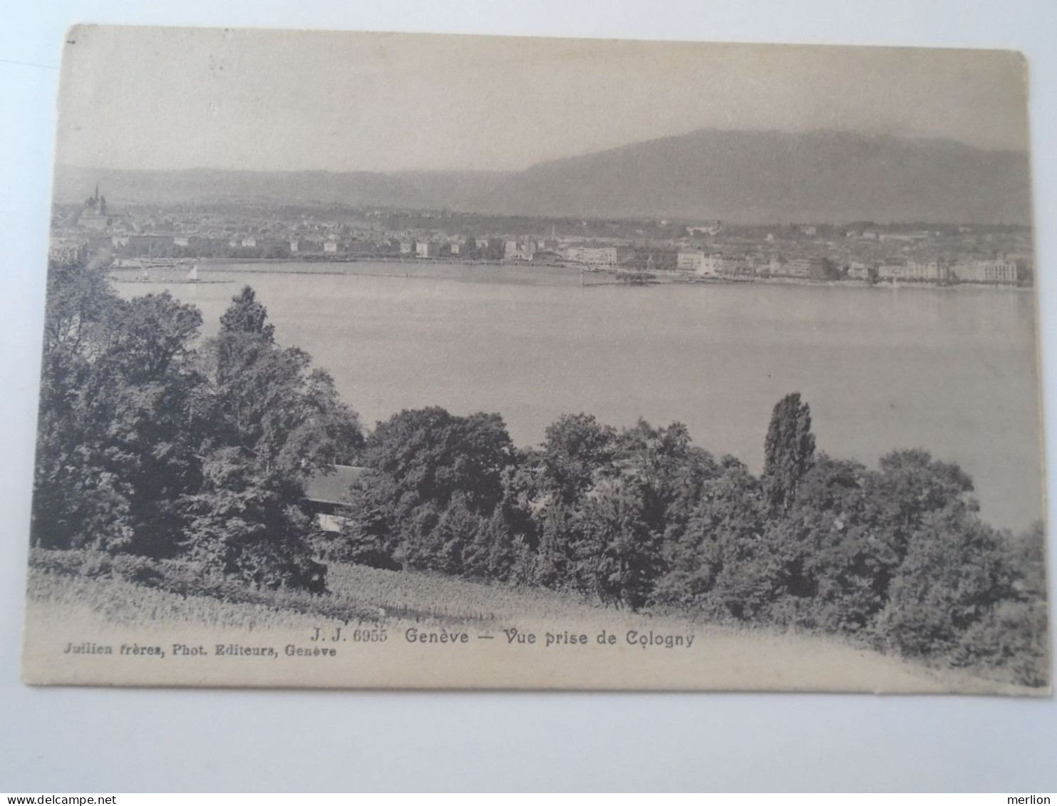 D194013   Carte Postale - Suisse 1908  Geneve  Vue Prise Cologny - Adolf Und Josefine Fischer - Haus Hönk -Wien - Cologny