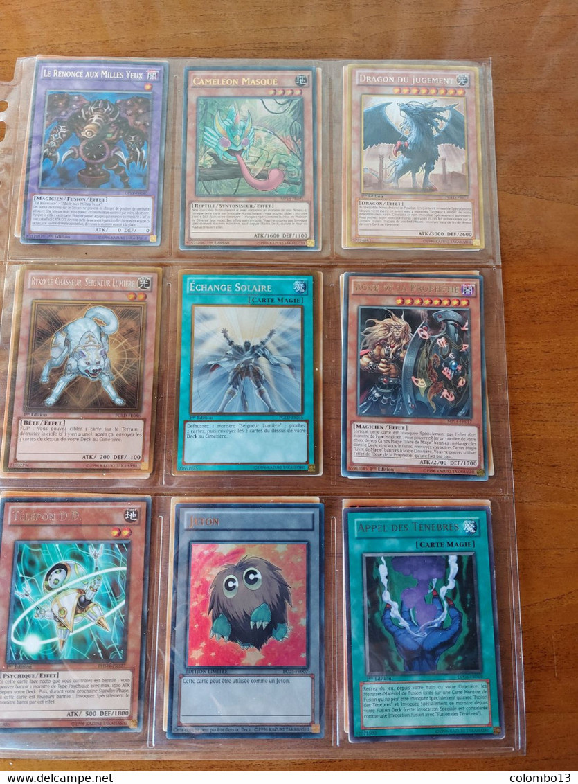 LOT NO 3        9 CARTES YU-GI-OH RARES-TRES RARES  1ER EDITION ET EDITION LIMITEE VOIR LISTE - Yu-Gi-Oh