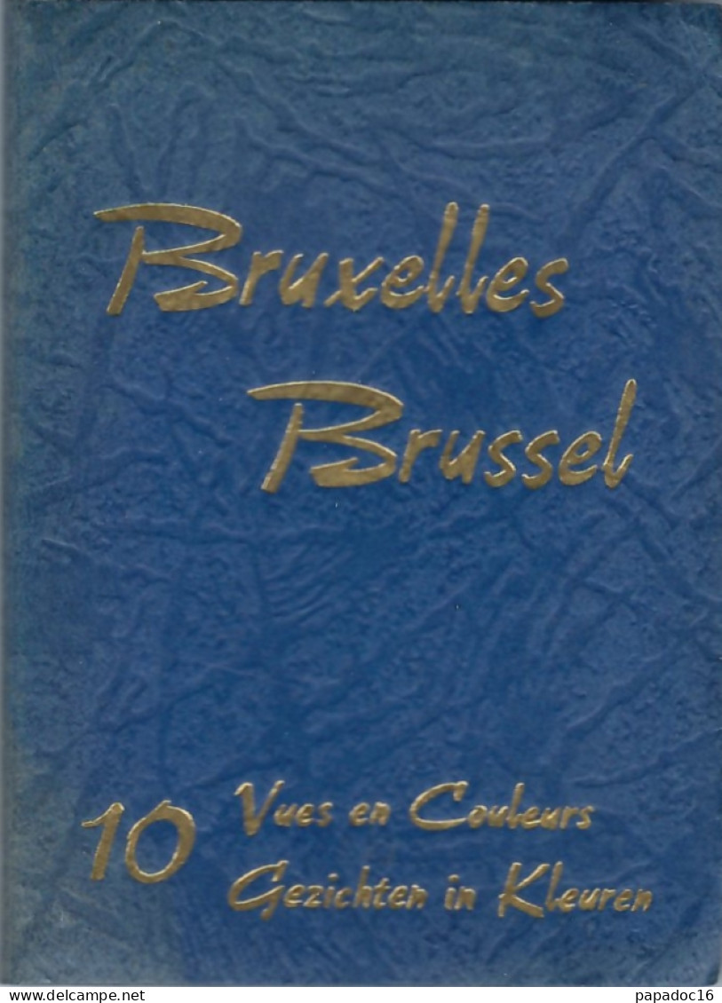 B - B - Bruxelles / Brussel - Carnet Dépliant / Leporello : 10 Vues En Couleur / 10 Gezichtenin Kleuren - Ed. J. Corna - Panoramische Zichten, Meerdere Zichten