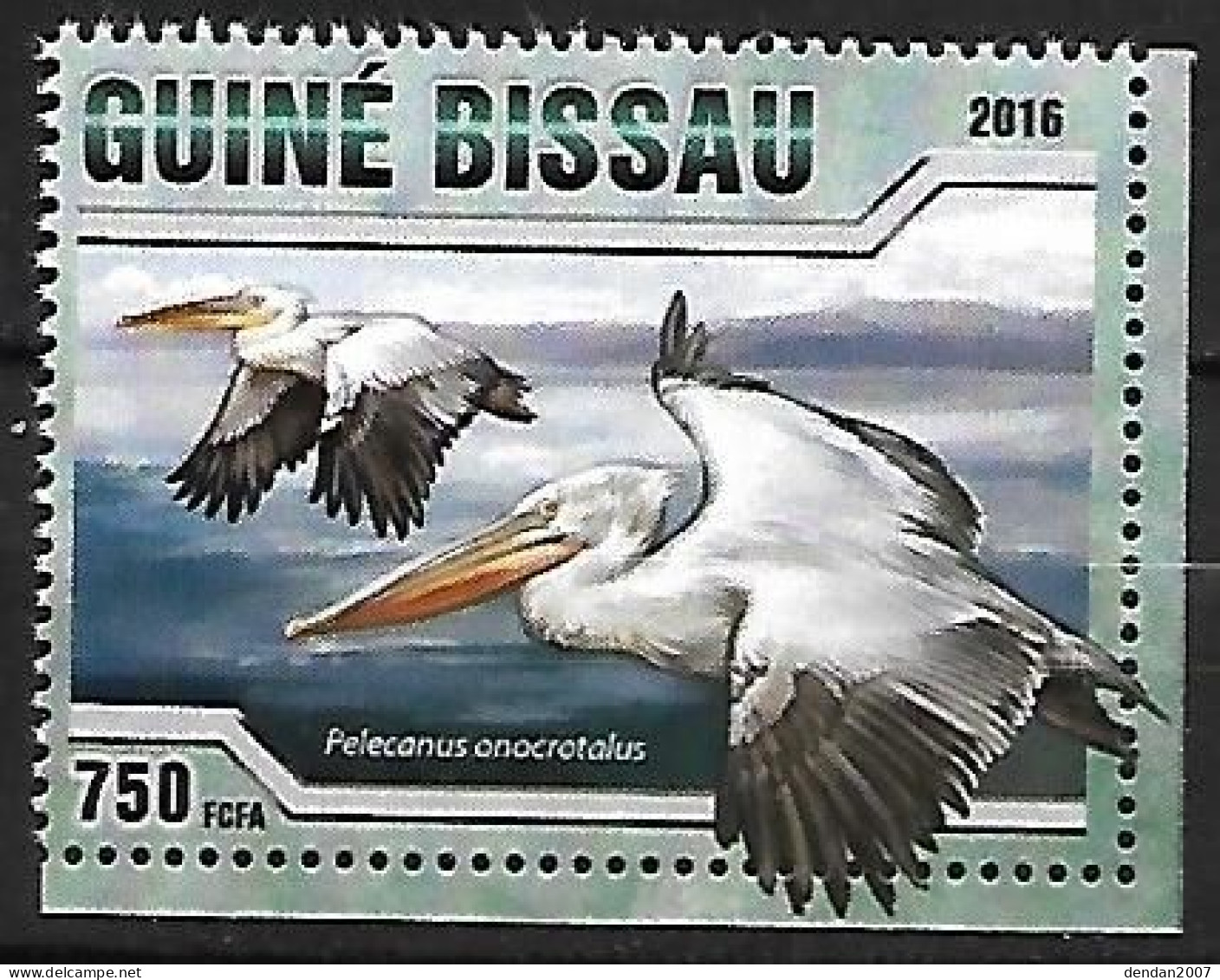 Guinea - Bissau (Guiné Bissau) - MNH ** 2016 :   Great White Pelican  -  Pelecanus Onocrotalus - Pelícanos