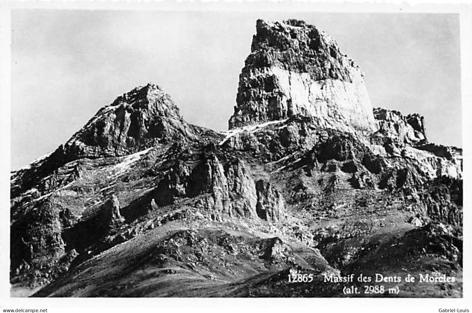 Massif Des Dents De Morcles Aigle Saint-Maurice, Cachet Cabane De La Tourche - Aigle