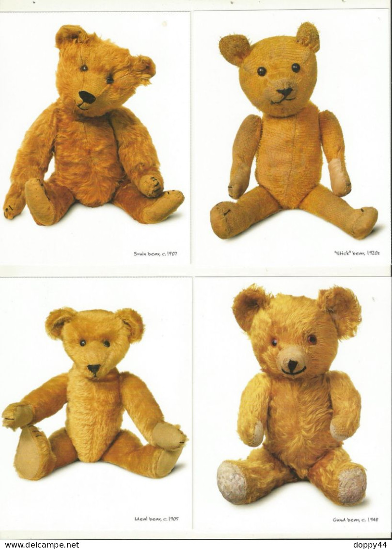 USA  LOT 4 CARTES POSTALES TIMBREES TEDDY BEAR  NEUVES  SUPERBES. - 2001-10