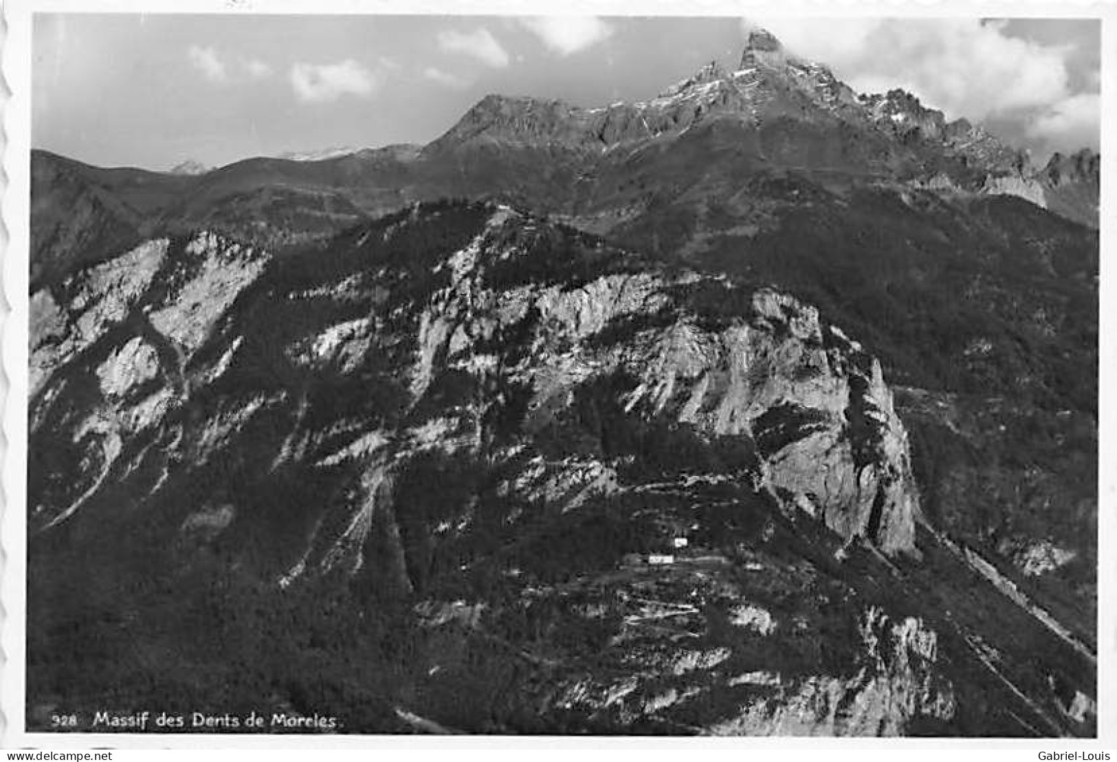 Massif Des Dents De Morcles Aigle Saint-Maurice, Cachet Cabane De La Tourche - Aigle