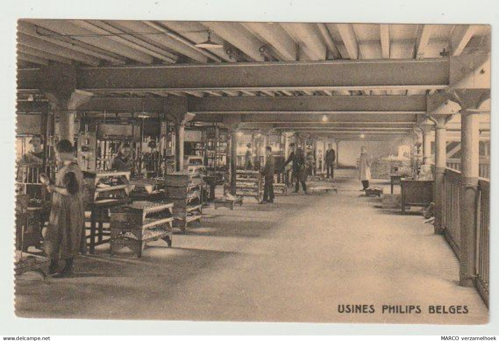 Ansichtkaart-postcard Briefkaart PHILIPS Belges à Lessines Hainaut (B) Un Atelier - Hannut