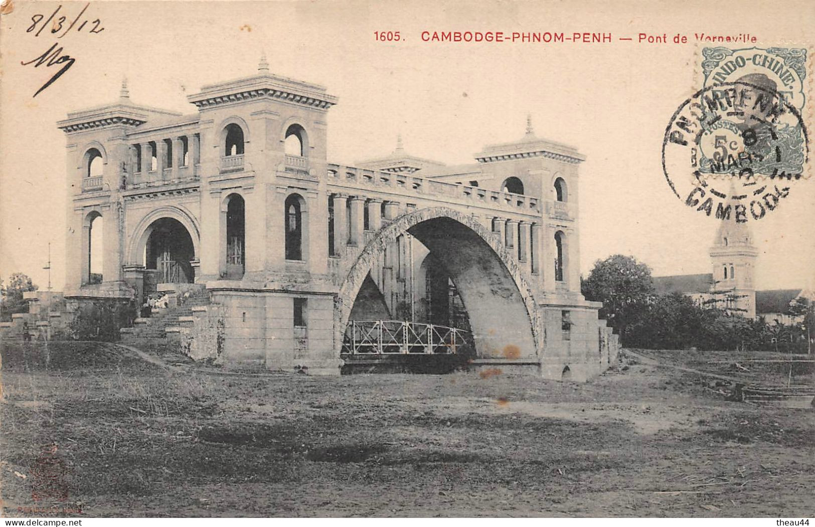 ¤¤    -   CAMBODGE   -   PHNOM-PENH   -  Pont De Verneville     -   ¤¤ - Camboya