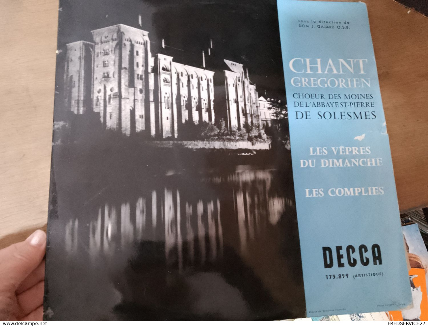 88 /  CHANT GREGORIEN / CHOEUR DES MOINES DE L'ABBAYE ST-PIERRE DE SOLESMES / LES VEPRES DU DIMANCHE - Canciones Religiosas Y  Gospels