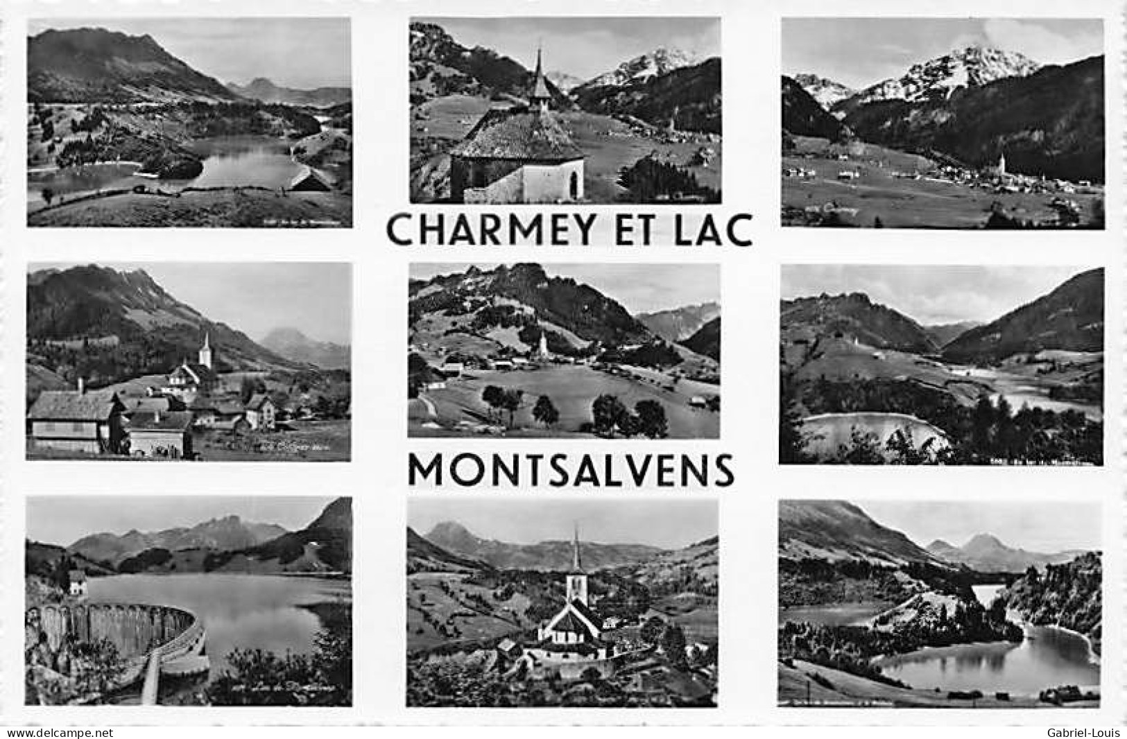 Charmey Et Lac Montsalvens Multi-vues - Charmey