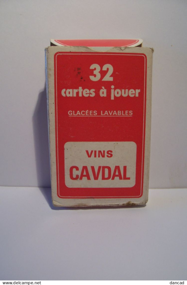 JEU DE 32 CARTES  - Puplicité -    " VINS  CAVDAL " - ( COMPIEGNE ) - 32 Cartes