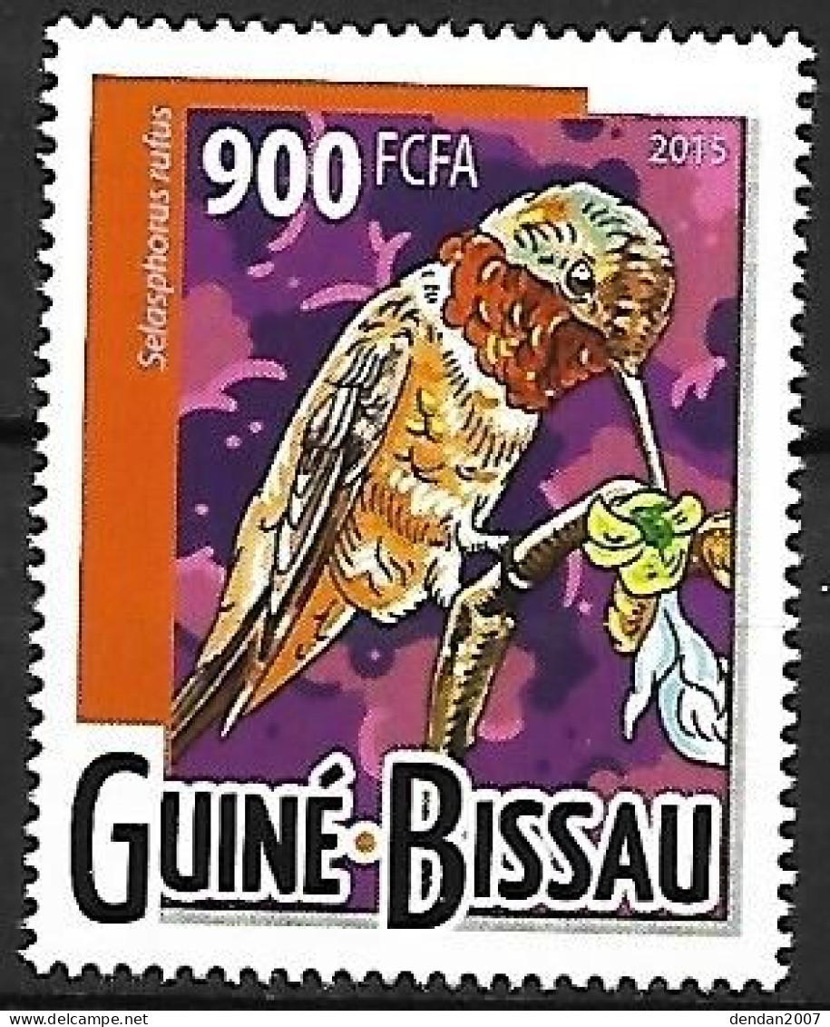 Guinea - Bissau (Guiné Bissau) - MNH ** 2015 :   Rufous Hummingbird  -  Selasphorus Rufus - Hummingbirds