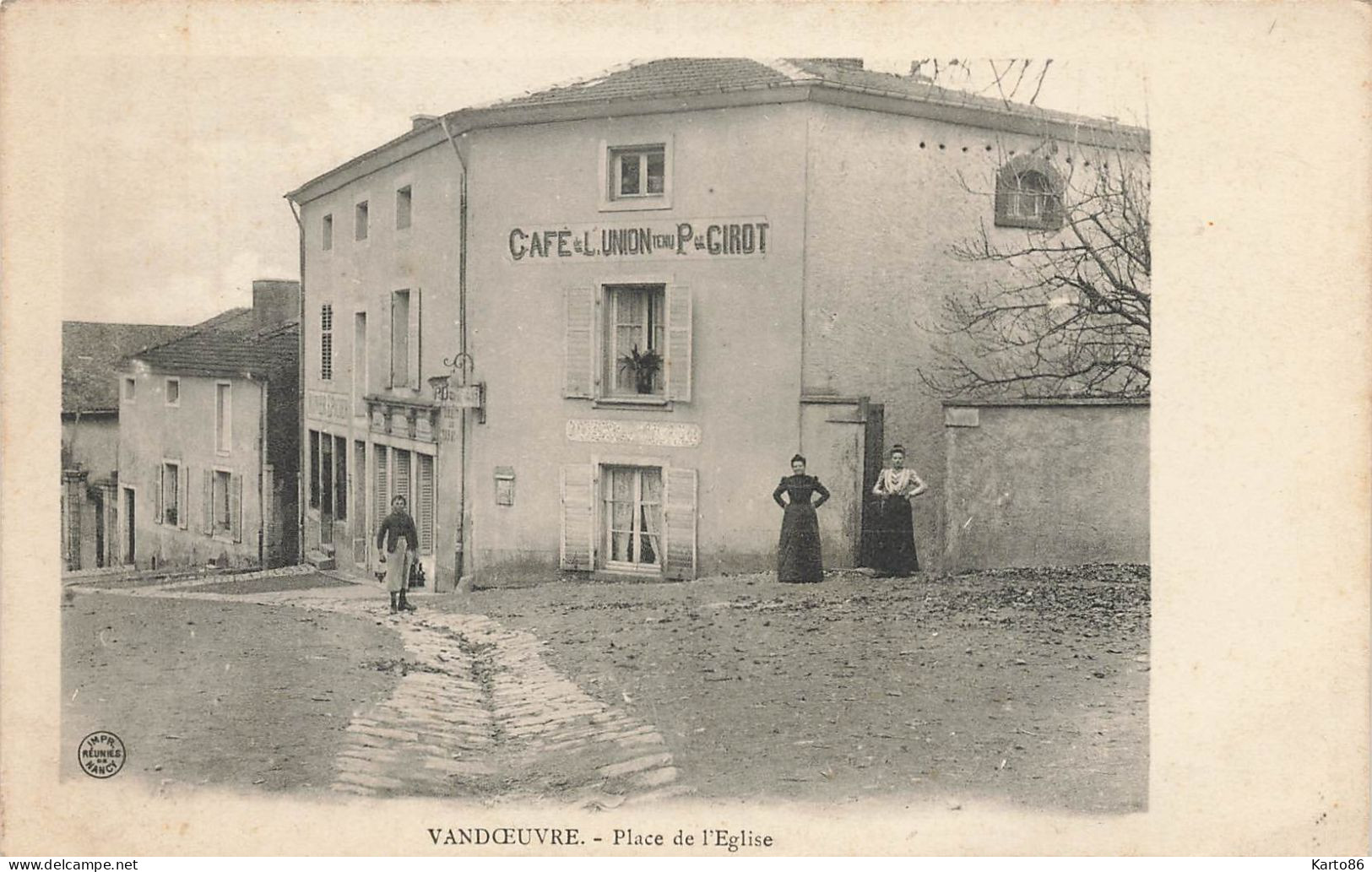 Vandoeuvre * Place De L'église * Le Café De L'union GIROT Propriétaire - Vandoeuvre Les Nancy