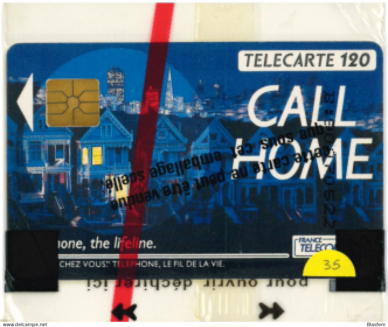 Télécarte 120 - F121- GEM1 - Call Home - NSB - 1990