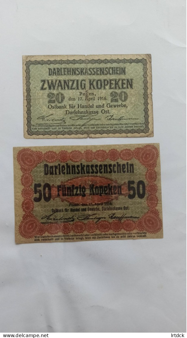 Billets Allemagne 1ère Guerre KOPEKEN - Colecciones