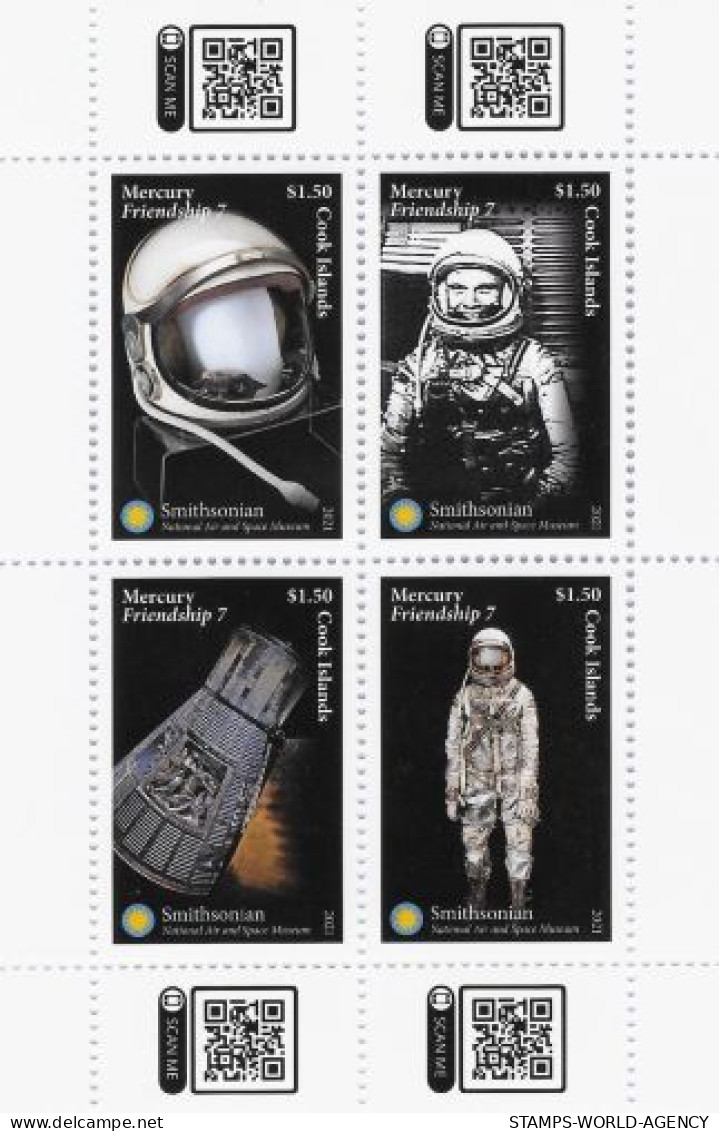 2021- 02- COOK - SPACE                             4V    MNH** - United States
