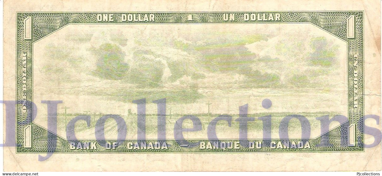 CANADA 1 DOLLAR 1954 PICK 75b VF - Canada