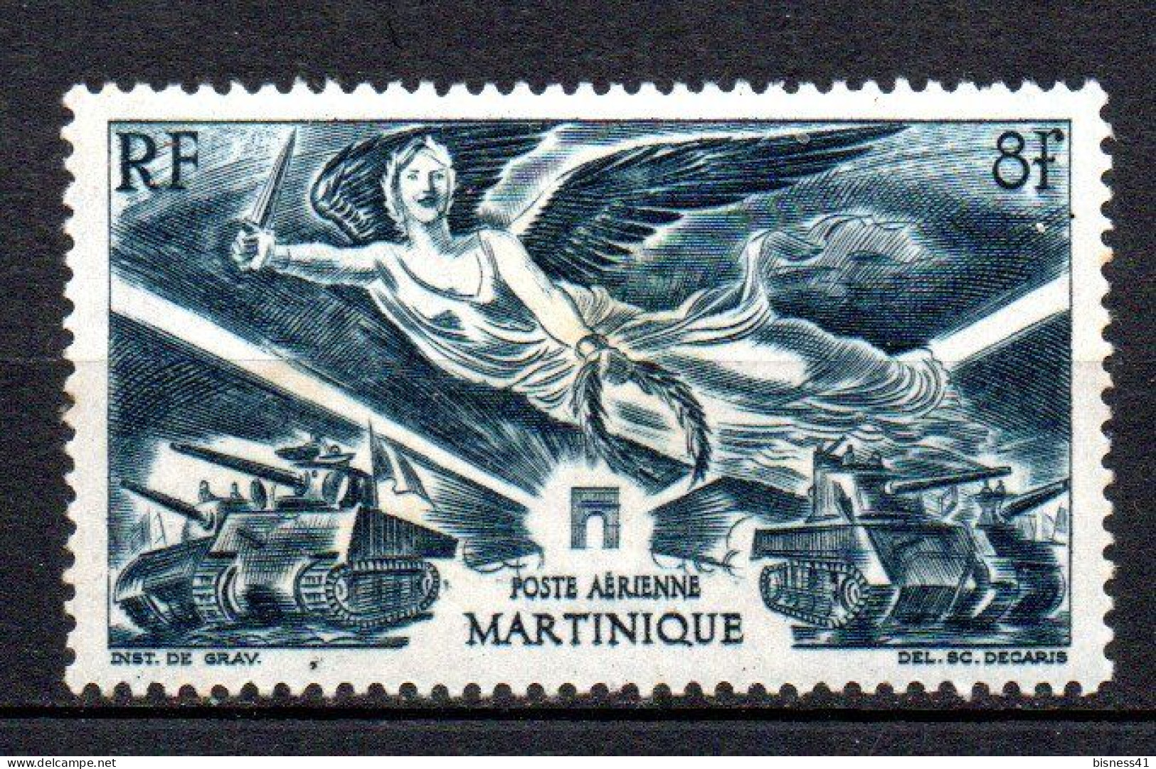 Col33  Colonie Martinique PA N° 6 Neuf X MH Cote : 1,50€ - Luchtpost