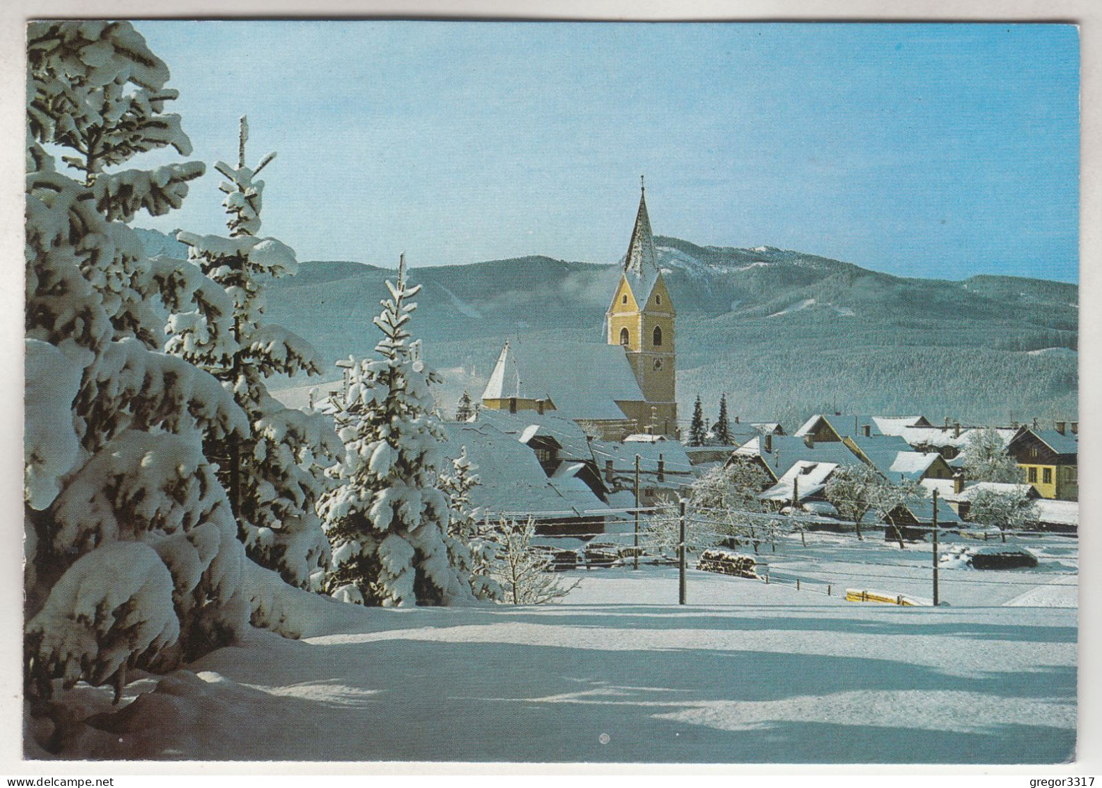 C6965) BAD MITTERNDORF - Im Steir. Salzkammergut  Gegen Hochmühlegg - Verschneit Kirche Häuser - Bad Mitterndorf