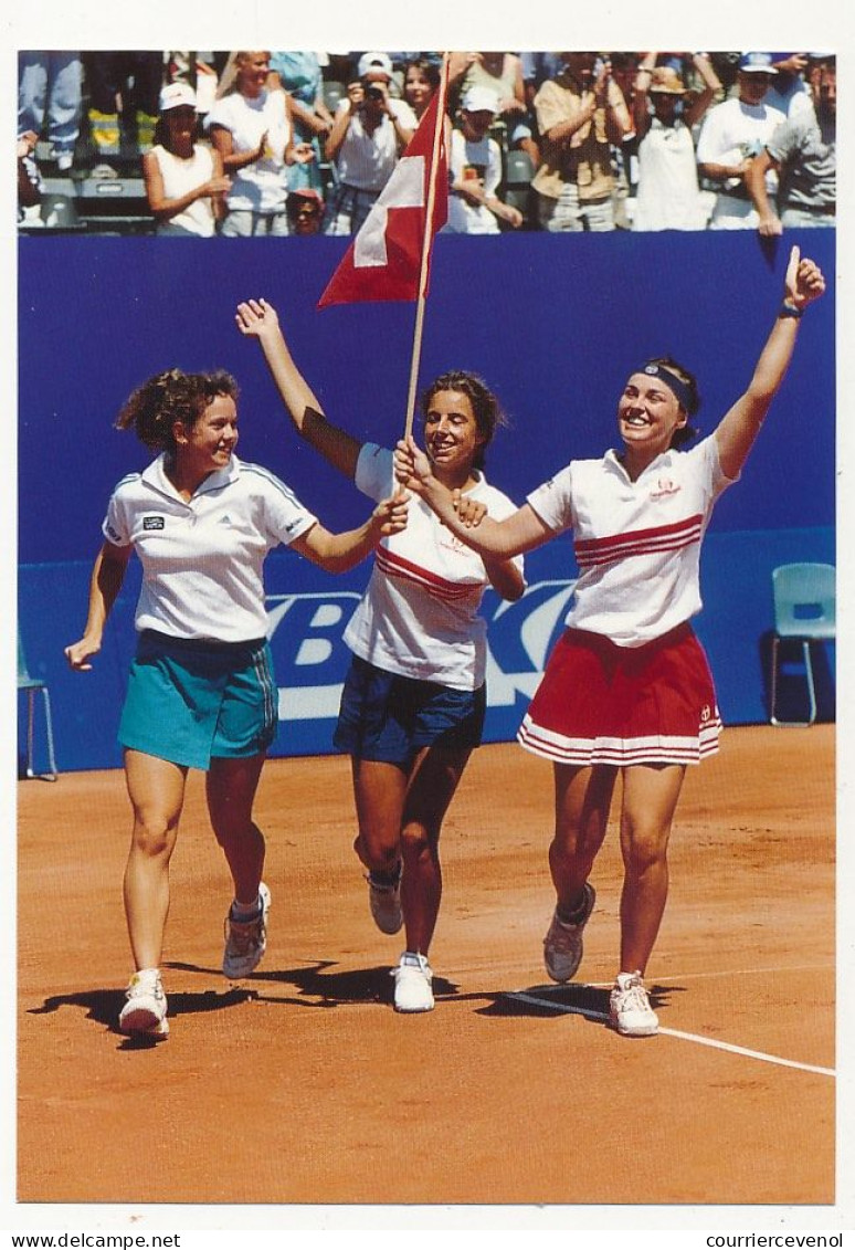 SUISSE => 8 Entiers Postaux (CP) => Candidature Sion Pour JO. FED CUP - 2 Obl Demi Finale Suisse France, 2 Obl Finale + - Stamped Stationery