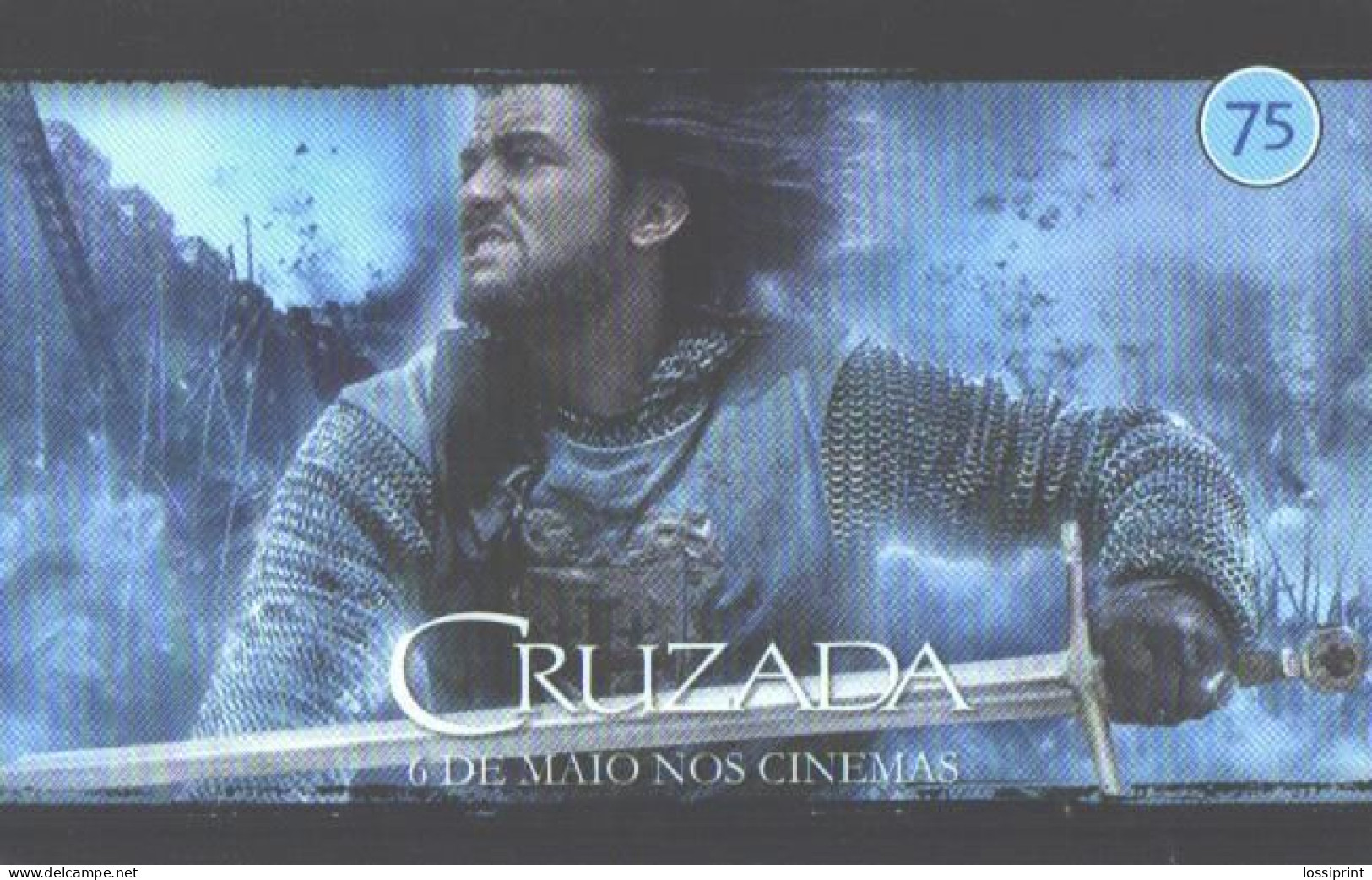 Brazil:Brasil:Used Phonecard, Anatel Telefonica, 75 Units, Movie Cruzada Advertising, 2005 - Brasilien