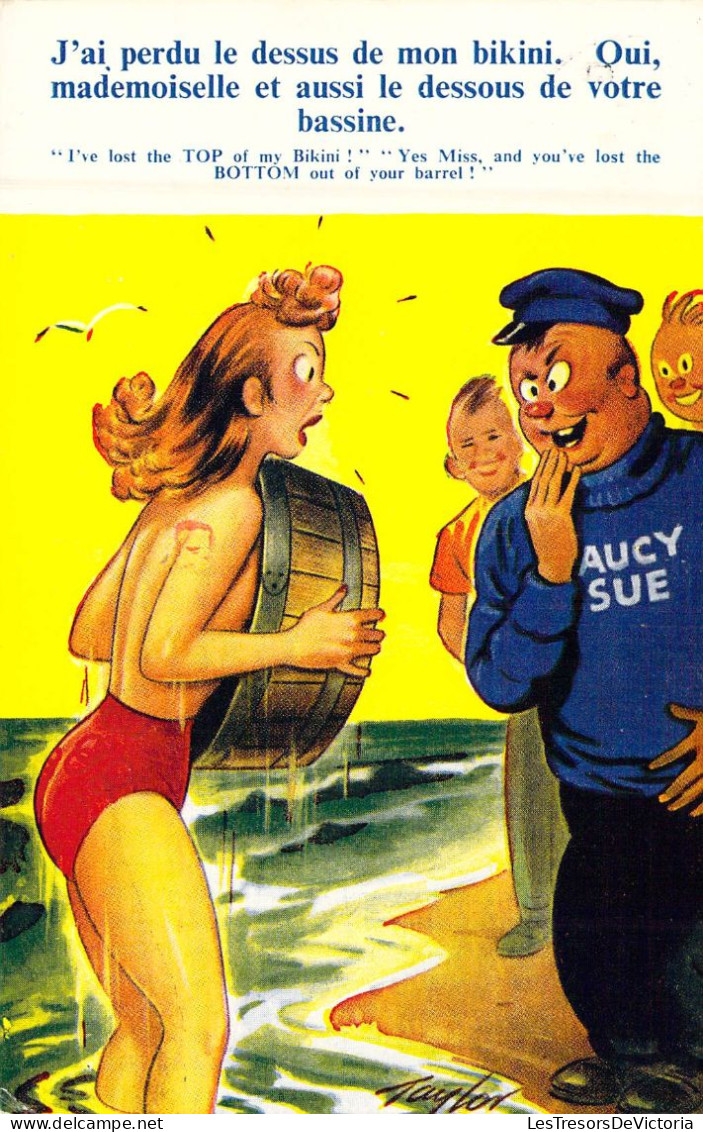 HUMOUR - J'ai Perdu Le Dessus De Mon Bikini Oui Medemoiselle Et Aussi Le Dessous De Votre ... - Carte Postale Ancienne - Humor