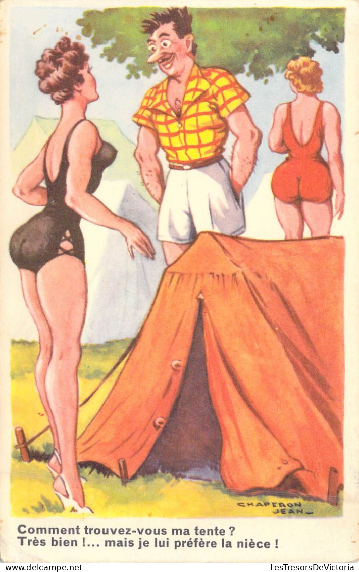 HUMOUR - Comment Trouvez Vous Ma Tente ? Très Bien ...mais Je Lui Préfère La Nièce ! - Carte Postale Ancienne - Humor