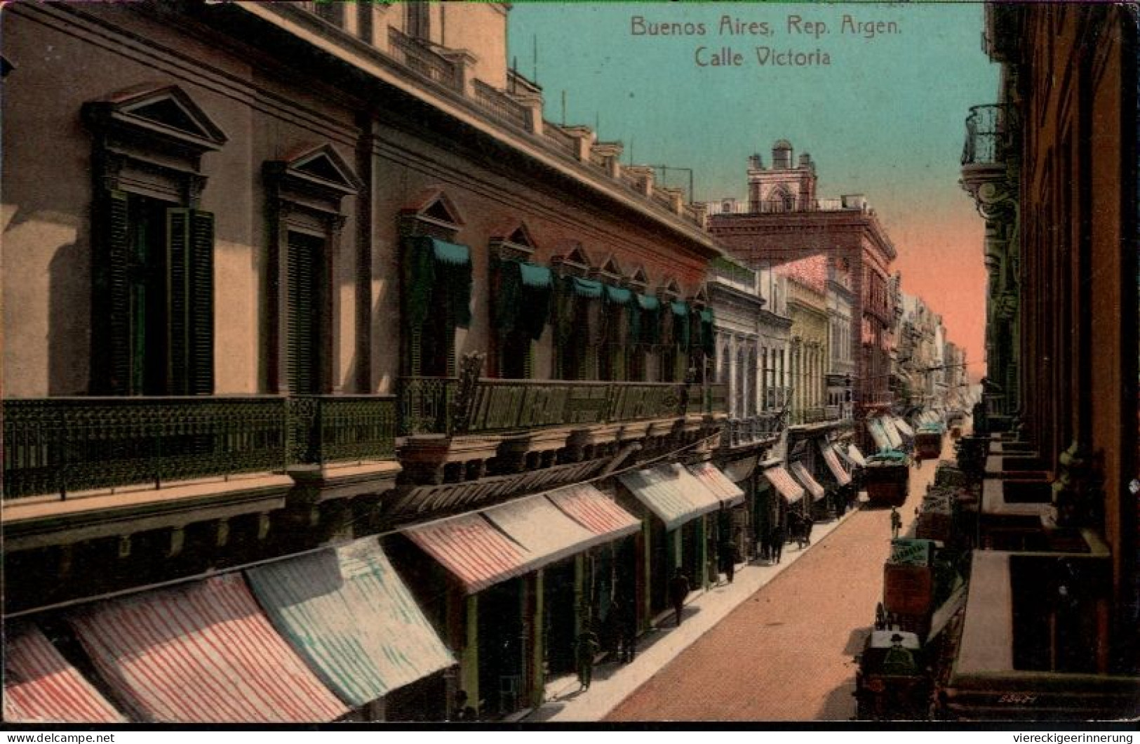 ! 1912 Alte Ansichtskarte Buenos Aires, Calle Victoria, Argentinien - Argentine